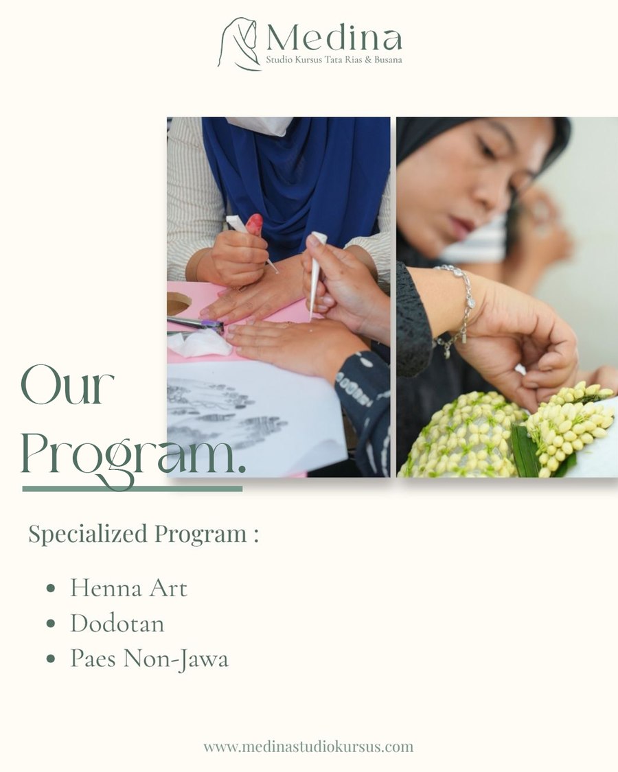 Poster promo Medina Studio Kursus Cabang BSD