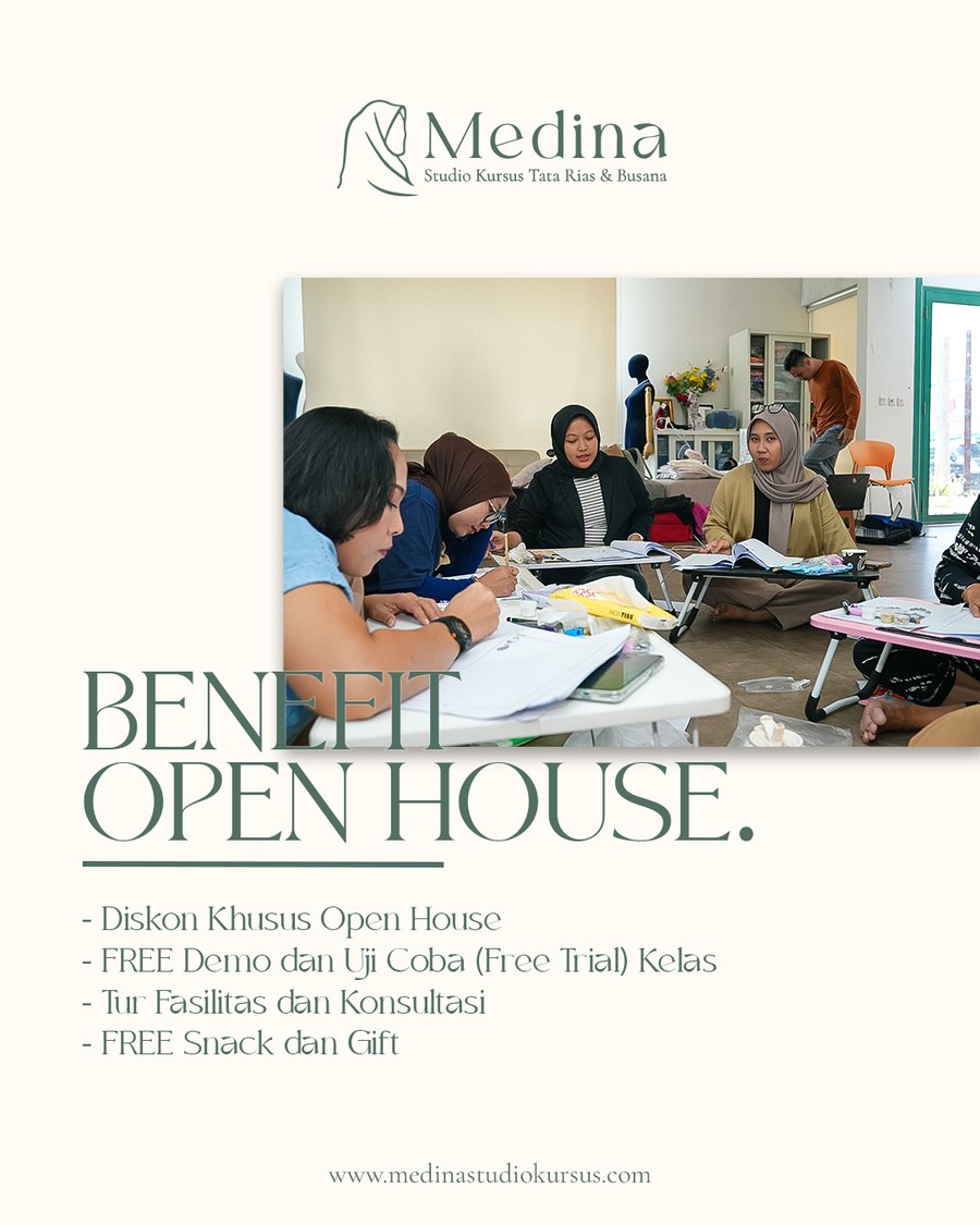 Poster promo Medina Studio Kursus Cabang BSD