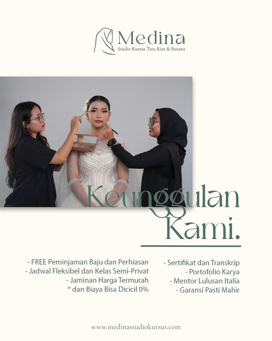 Poster promo Medina Studio Kursus Cabang BSD