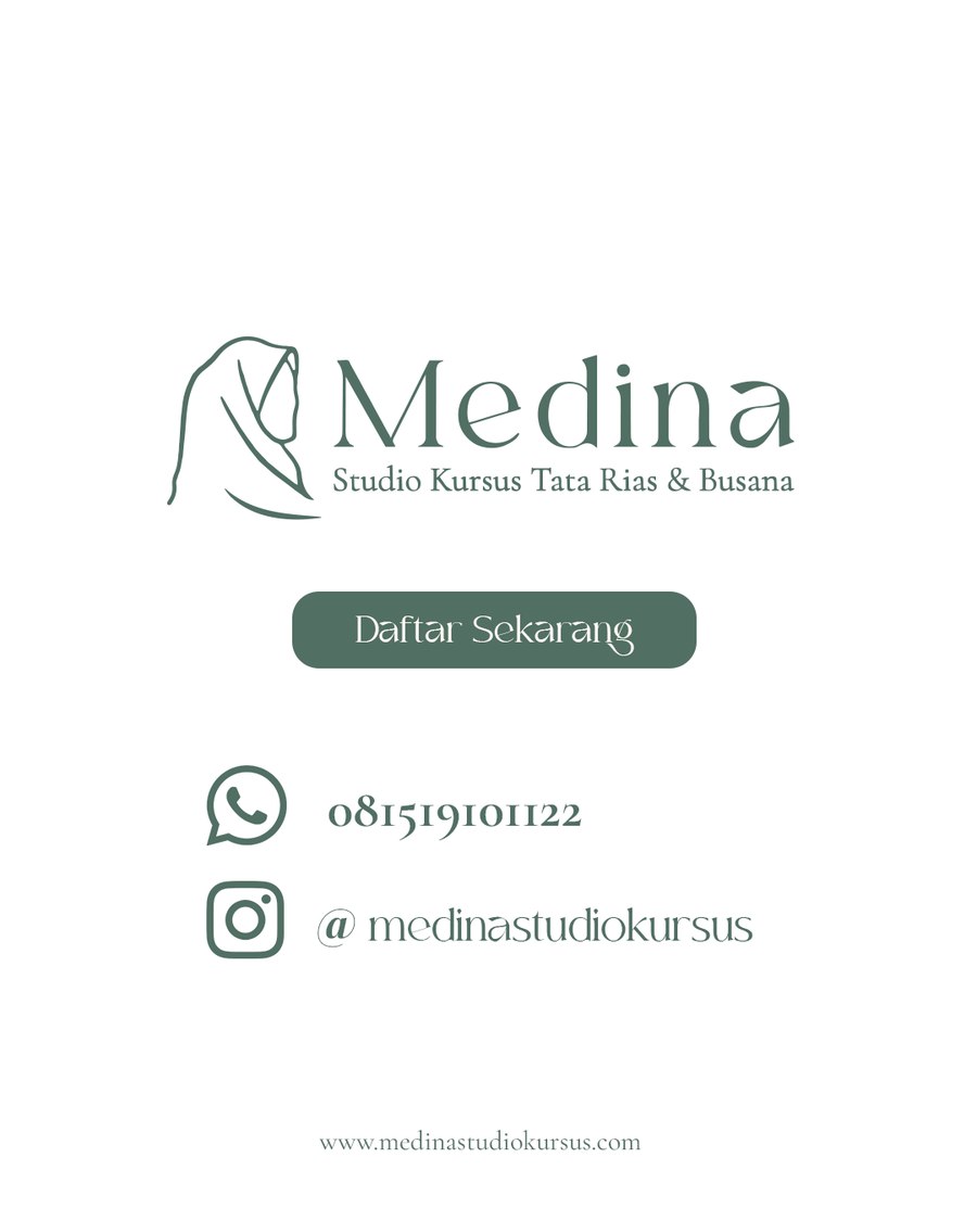 Poster promo Medina Studio Kursus Cabang BSD