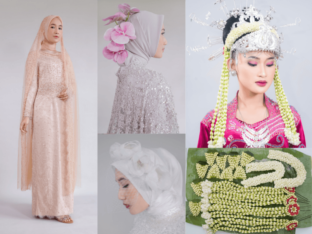 Koleksi busana dan aksesoris gratis di Kursus Tata Rias Tangerang Medina Studio Kursus Makeup Murah Tangerang
